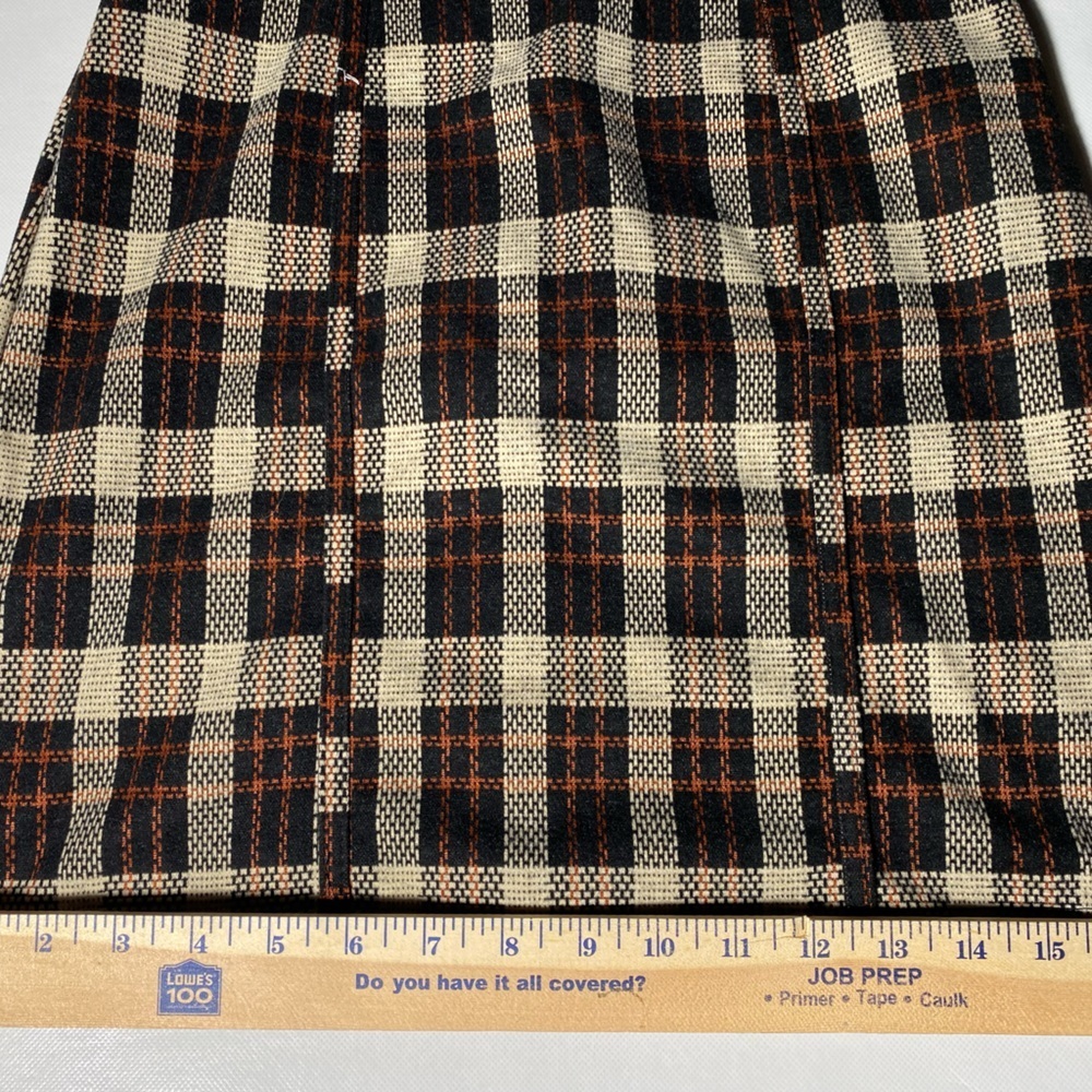 NEW- Size S Woman's Gianni Bini Dress W/ Top Lining - Zip Back- Black Plaid - Picture 8 of 10